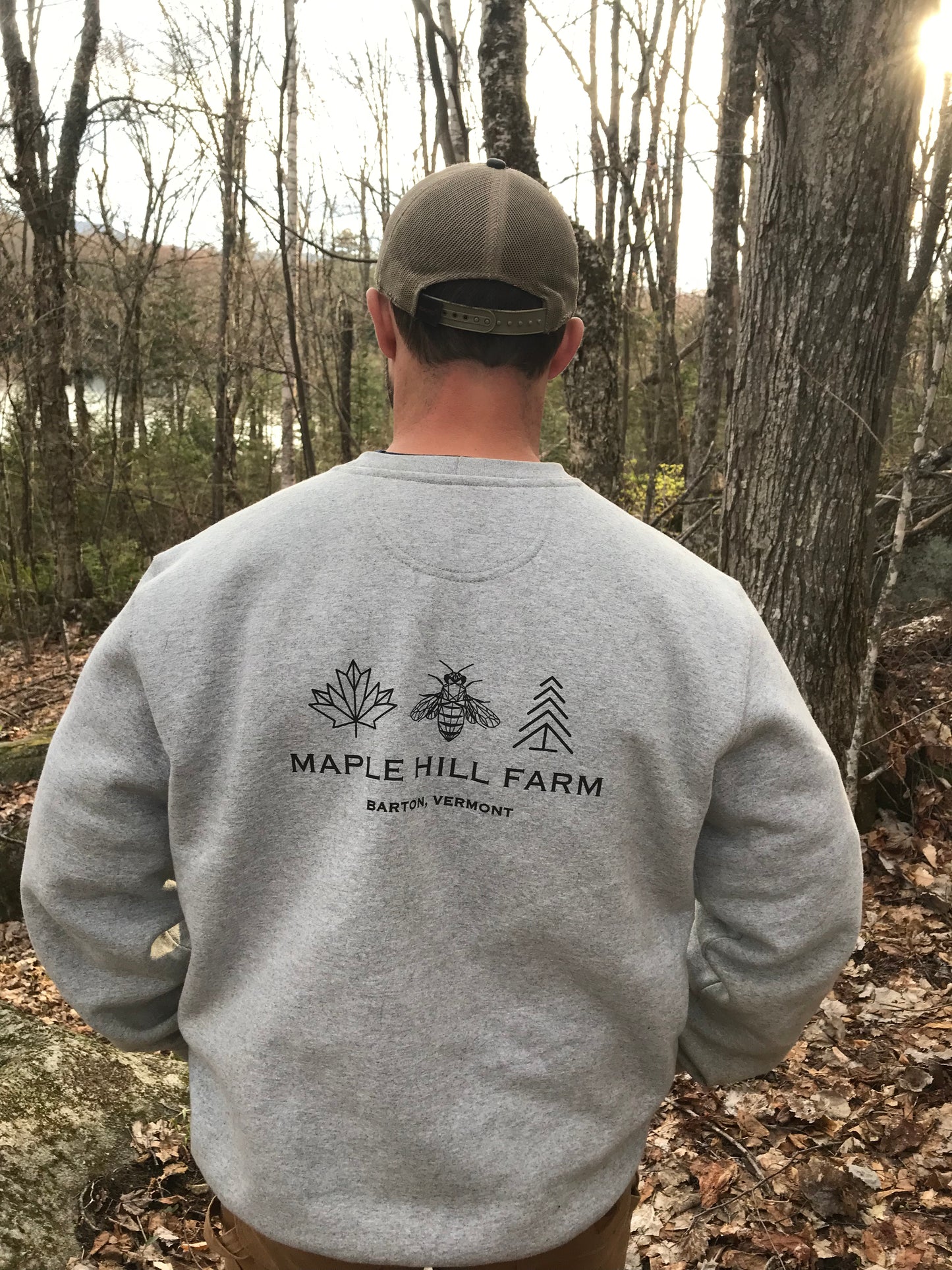 Maple Hill Farm Barton Vermont Crew Neck Sweatshirt