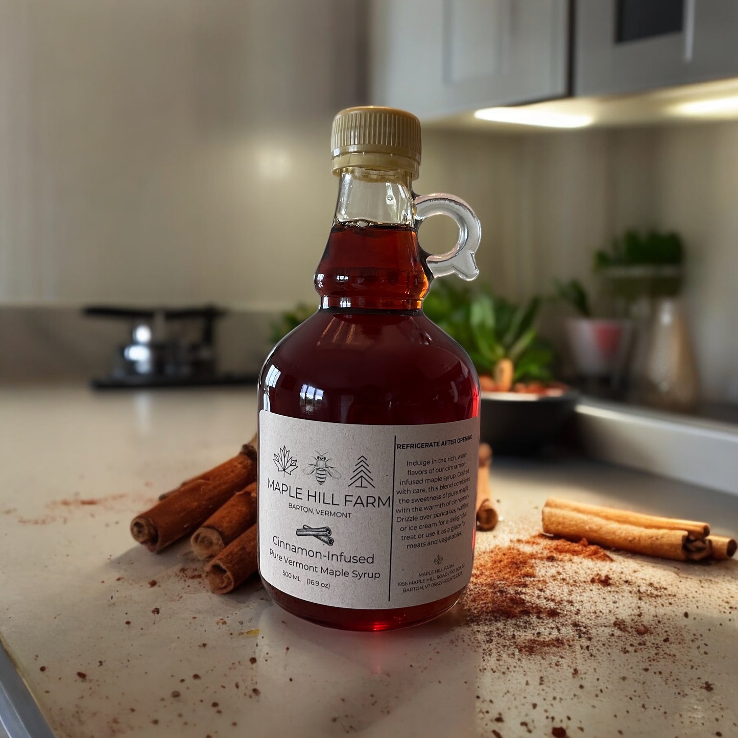 Cinnamon-Infused Maple Syrup