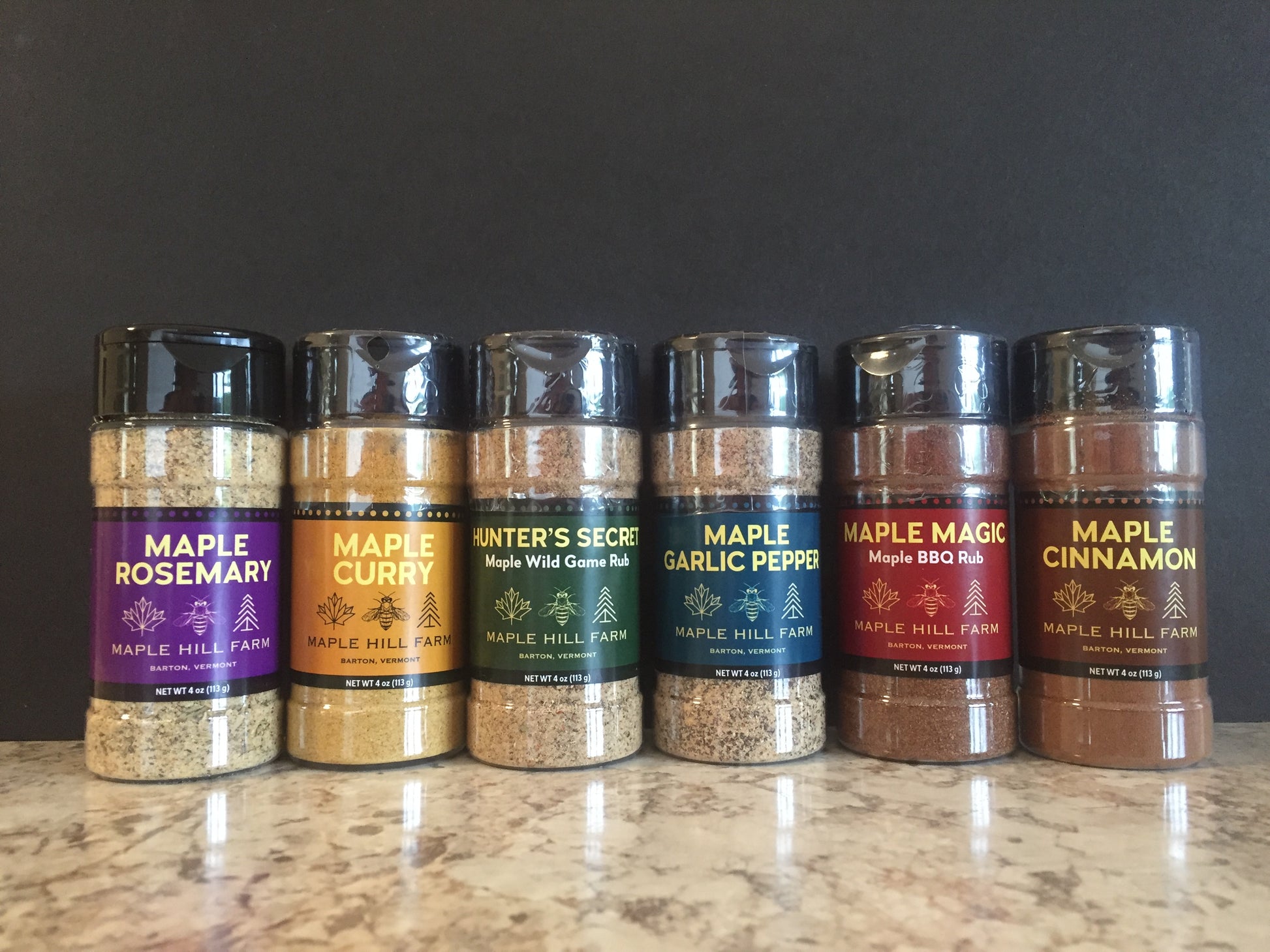 Maple Sugar Seasoning Collection Maple Hill Farm Barton Vermont Maple